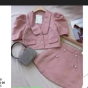 Foto de Coordinado princesa botón perlas saco/falda