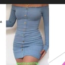 Foto de Vestido hombros descubiertos manga larga