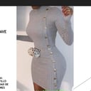 Foto de Vestido manga larga botones al costado