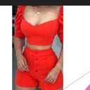 Foto de Coordinado top princesa/short botones