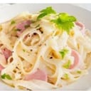 Foto de Fetuccine Alfredo con prosciutto cotto