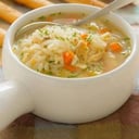 Foto de Consomé con arroz y pollo (220 grs)