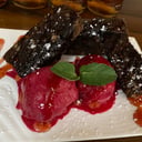 Foto de 453-Brownie chocolate con helado 