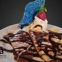 Foto de PANQUEQUE CELESTINO CON HELADO DE VAINILLA ARTESANAL 