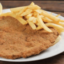 Foto de Milanesa con papas fritas