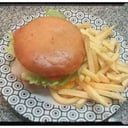 Foto de Hamburguesa mas fritas