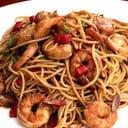 Foto de Tallarín salteado con langostinos al wok