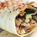 Foto de shawarma mixto