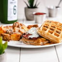 Foto de Breakfast waffle sándwich 