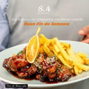Foto de Alitas en bañadas en salsa Barbecue