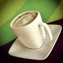 Foto de Café Latte en leche entera