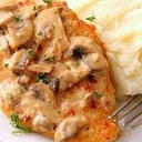 Foto de Milanesa en Salsa de Champiñones