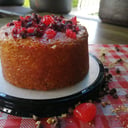 Foto de Ponque tipo torta de frutos rojos