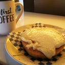 Foto de Arepa de chocolo con queso mozzarella