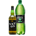 Foto de COMBO WHISKY 1 (VAT 68 0.7 L + GINGER EVERVESS 1.5 L)
