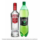 Foto de COMBO VODKA 1 ( SMIRNOFF ROJO 0.7 L + GINGER EVERVESS 1.5 L)