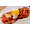 Foto de Tosta De Tabernero De Bacalao Con Huevo De Codorniz