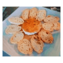 Foto de Rulo De Queso De Cabra A La Plancha Con Mermelada De Tomate Raf Y Tostadas