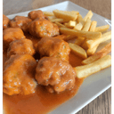 Foto de Albóndigas De Sepia En Salsa De Gambas