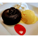 Foto de Coulant De Chocolate Con Helado De Vainilla