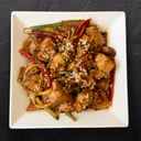 Foto de Pollo con verduras tipo wok