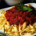 Foto de Tallarines con bolognesa / Estofado