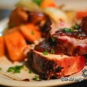 Foto de Bondiola de cerdo con guarnición