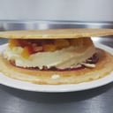 Foto de oblea con fruta
