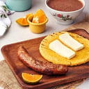 Foto de Carne con Arepa