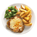 Foto de MILANESA A LA NAPOLITANA CON  PAPAS RUSTICAS
