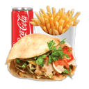Foto de  Menú 1: Döner / Pita ; Pollo - Ternera - Mixto + Patatas + Refresco