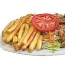 Foto de Menú 6: Plato Kebab Con Arroz; Pollo/Ternera/Mixto + Patatas + Refresco