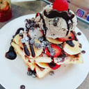 Foto de Waffles con Helado