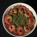 Foto de wok con arroz