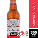 Foto de Budweiser botellin 355cc x caja( 24 unid.)