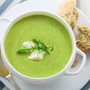 Foto de crema de espinacas