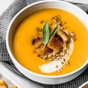 Foto de Sopa de zapallo, zanahoria y naranja