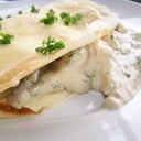 Foto de Crepe de Queso Champiñón Salteado