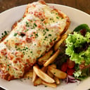 Foto de Milanesa épica de entrecot a la napolitana