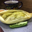Foto de El tamal de salsa verde con pollo