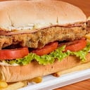 Foto de SAND MILANESA CARNE C/ TOM, Y LECHUGA