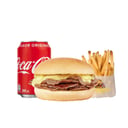 Foto de Churrasco Barro Luco + Papas Fritas + Bebida Lata