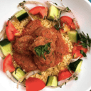 Foto de Bowl de albondigas de carne y marmaon