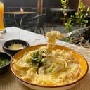 Foto de pasta con pollo