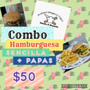 Foto de Combo Hamburguesa sencilla y papas