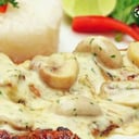 Foto de Filet de Trucha con salsa de Champiñon