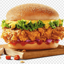 Foto de HAMBURGUESA DE POLLO FRITO