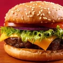 Foto de Hamburguesa americana con papas fritas
