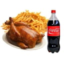 Foto de 1 Pollo Asado + Papas Grandes + Bebida 1.5Lts