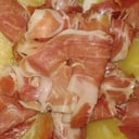 Foto de jamón cocido con ananá